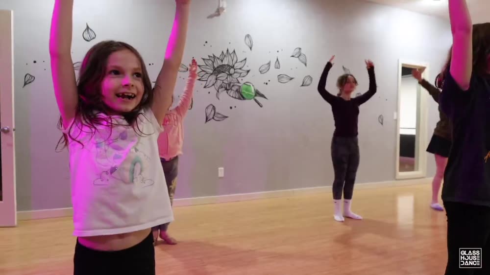 Dancers in class at Glass House Dance